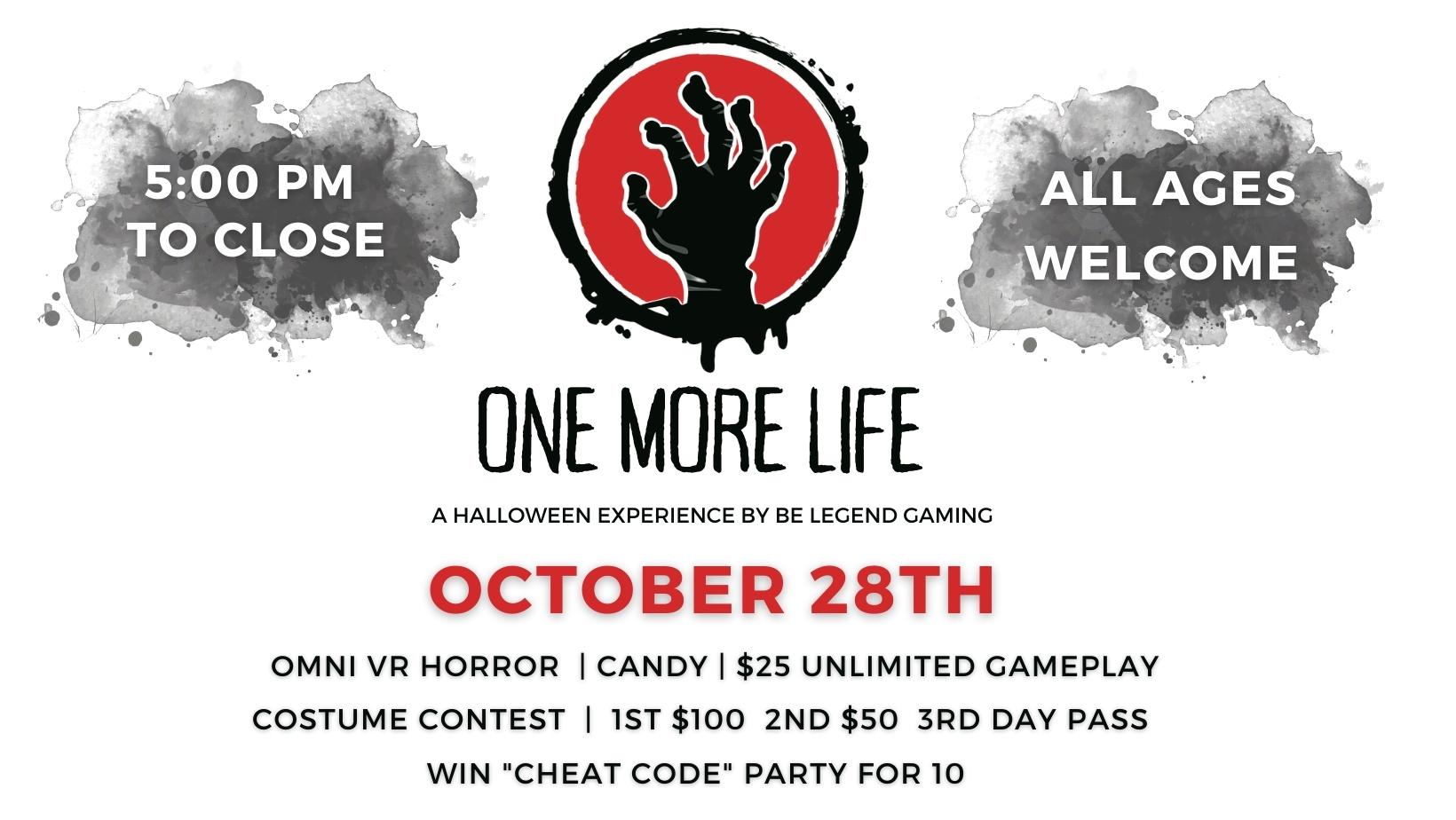 NEW One More Life Event Cover | Be Legend Gaming | Halloween
