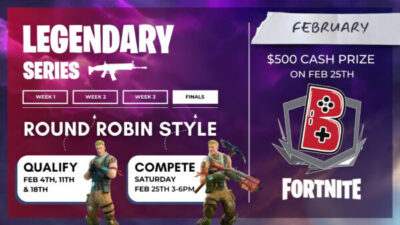 Be Legend Dallas Fort Worth Tournament Promotion | Round Robin Style | Fortnight | Gaming Lounge